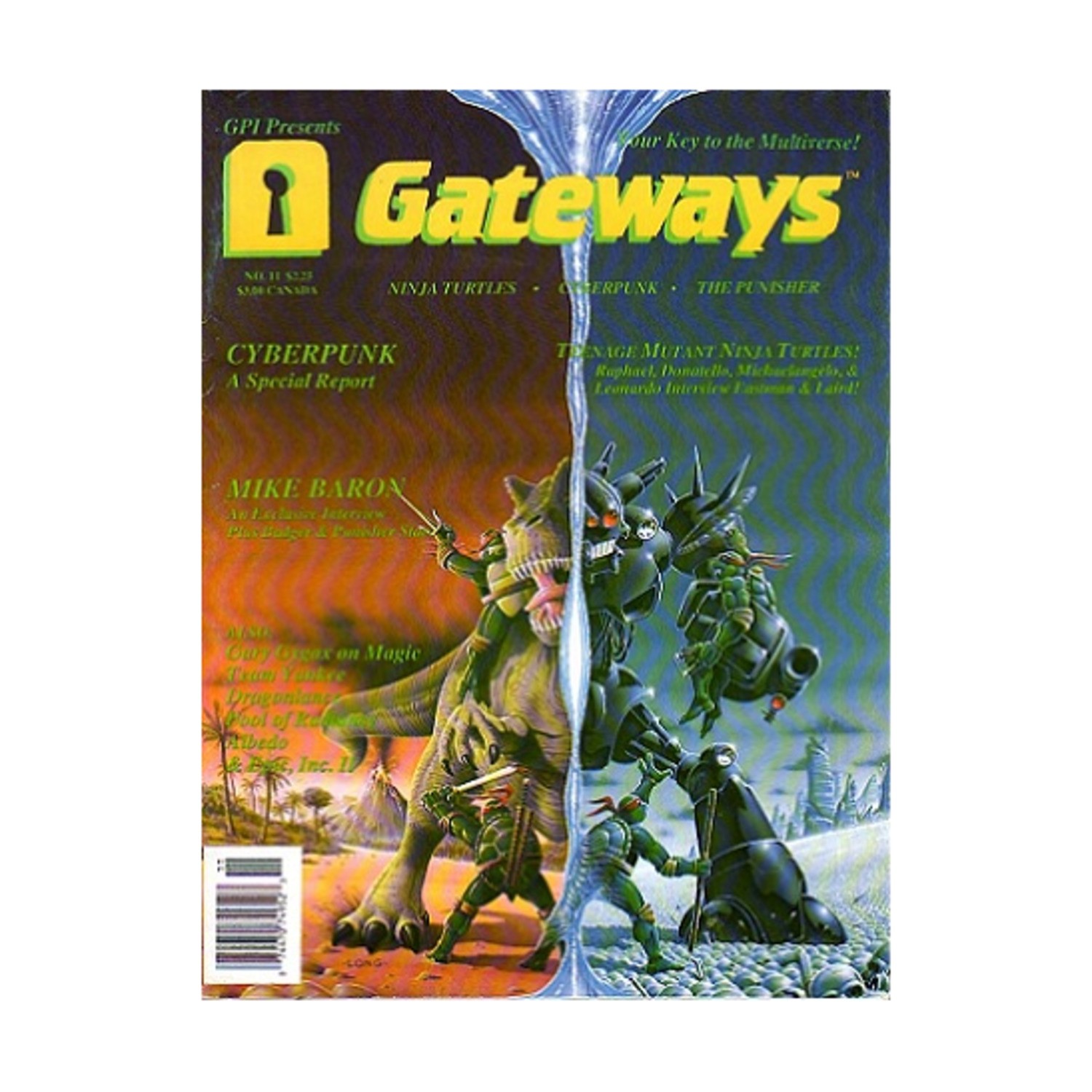 Gateways Pub Gateways #11 "Cyperpunk, TMNT, Team Yankee" Mag VG+