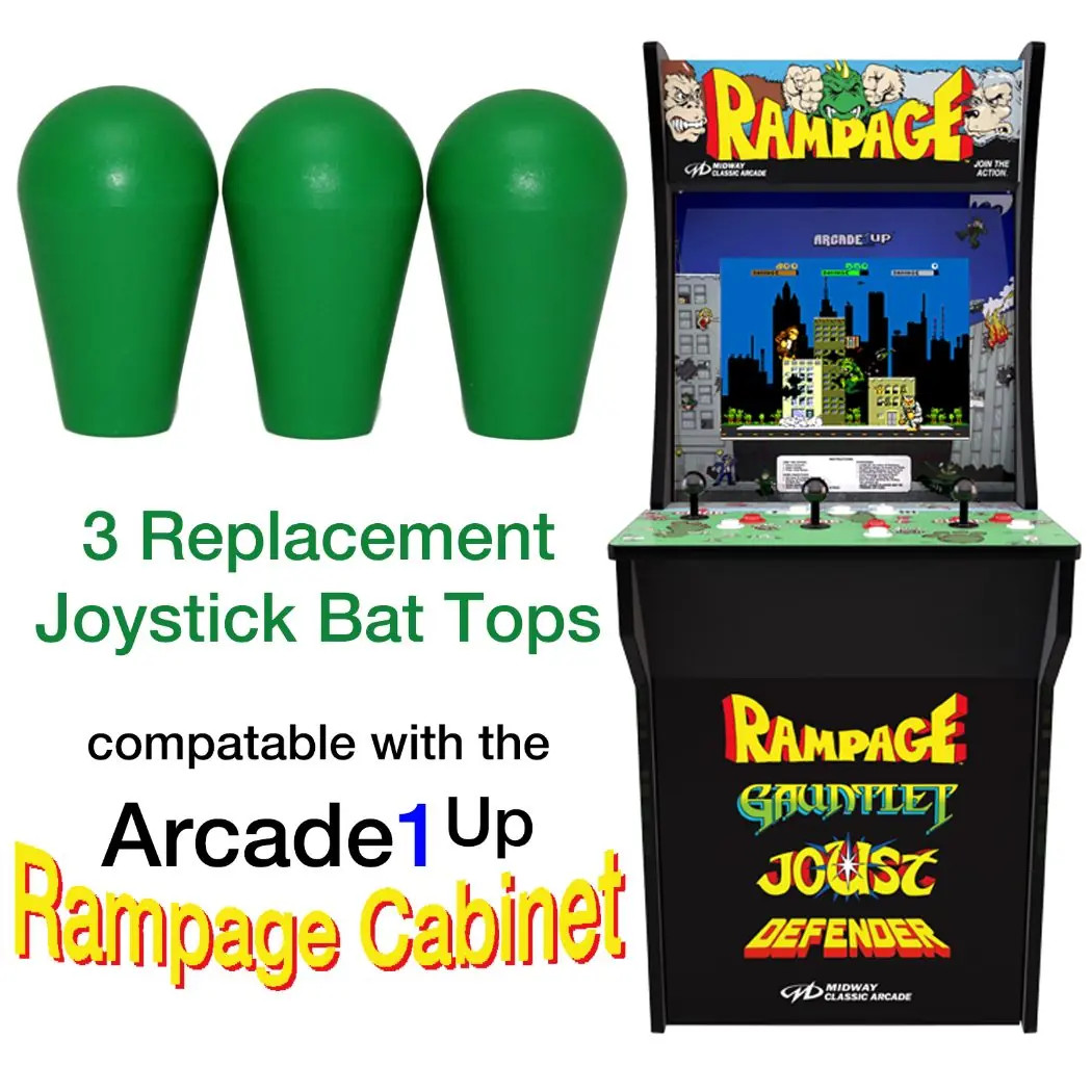 Arcade1up Street Fighter 2 Rampage, Jamma, MAME, 3 Joystick Bat Top Handles, New