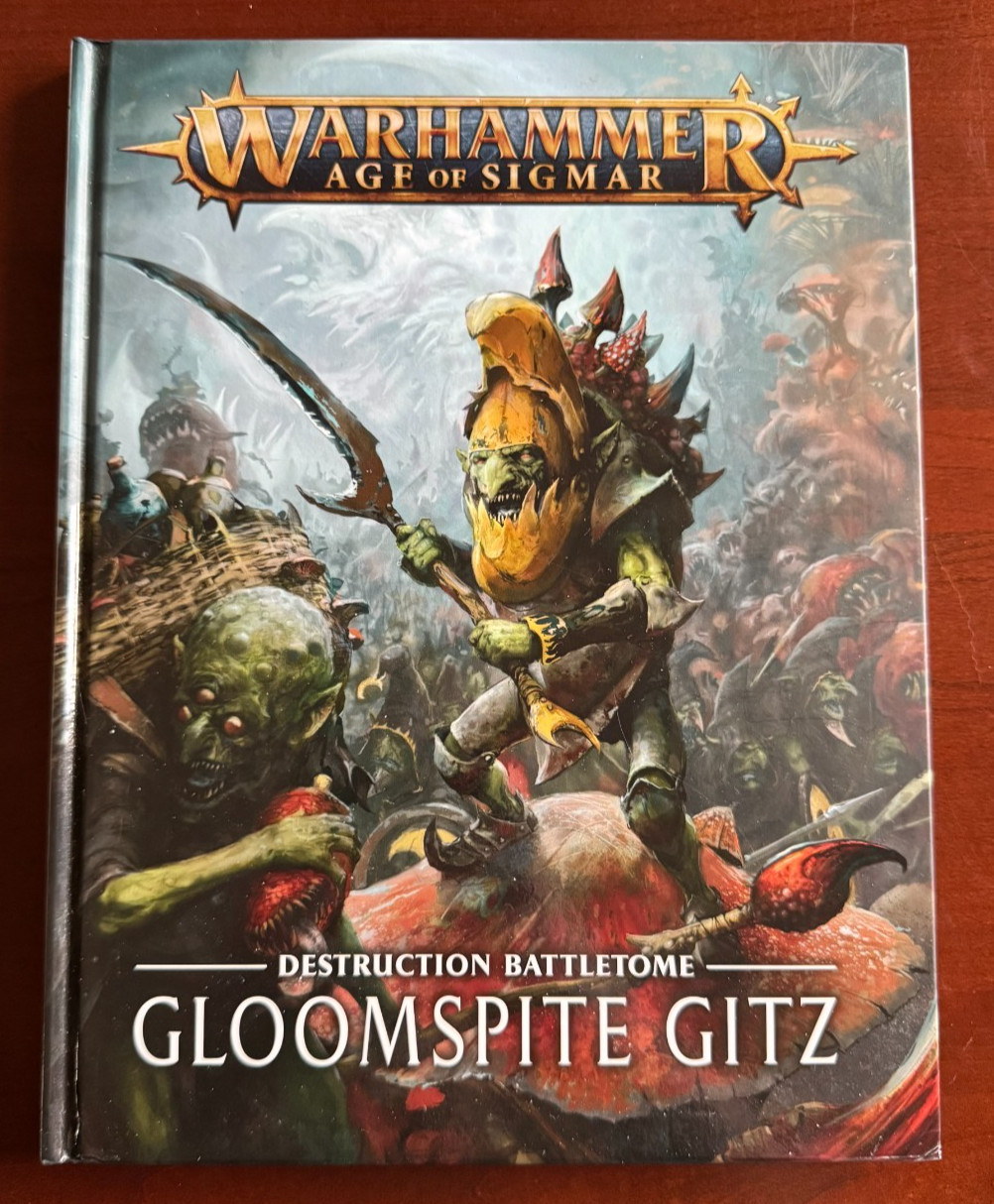 Warhammer Age of Sigmar Destruction Gloomspite Gitz Battletome Great Condition