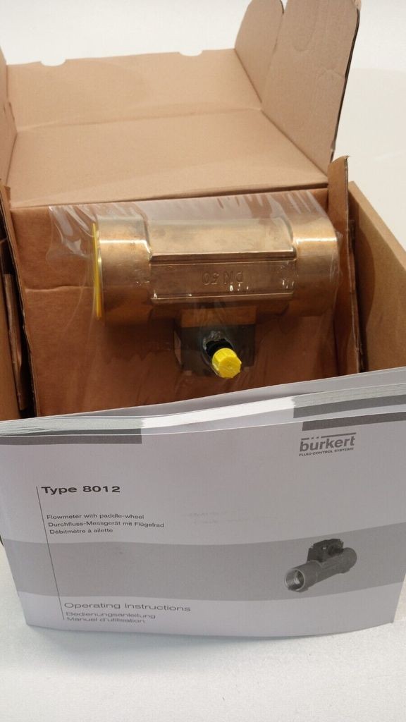 Bürkert type 8012 flow sensor flow sensor DN32, 00556015 inline impeller
