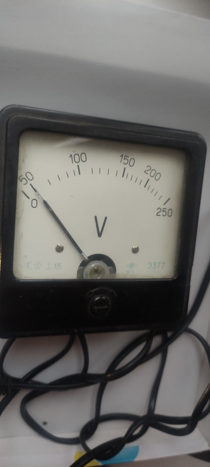 vintage Device measuring network voltage Voltmeter 1979 USSR, working gp625