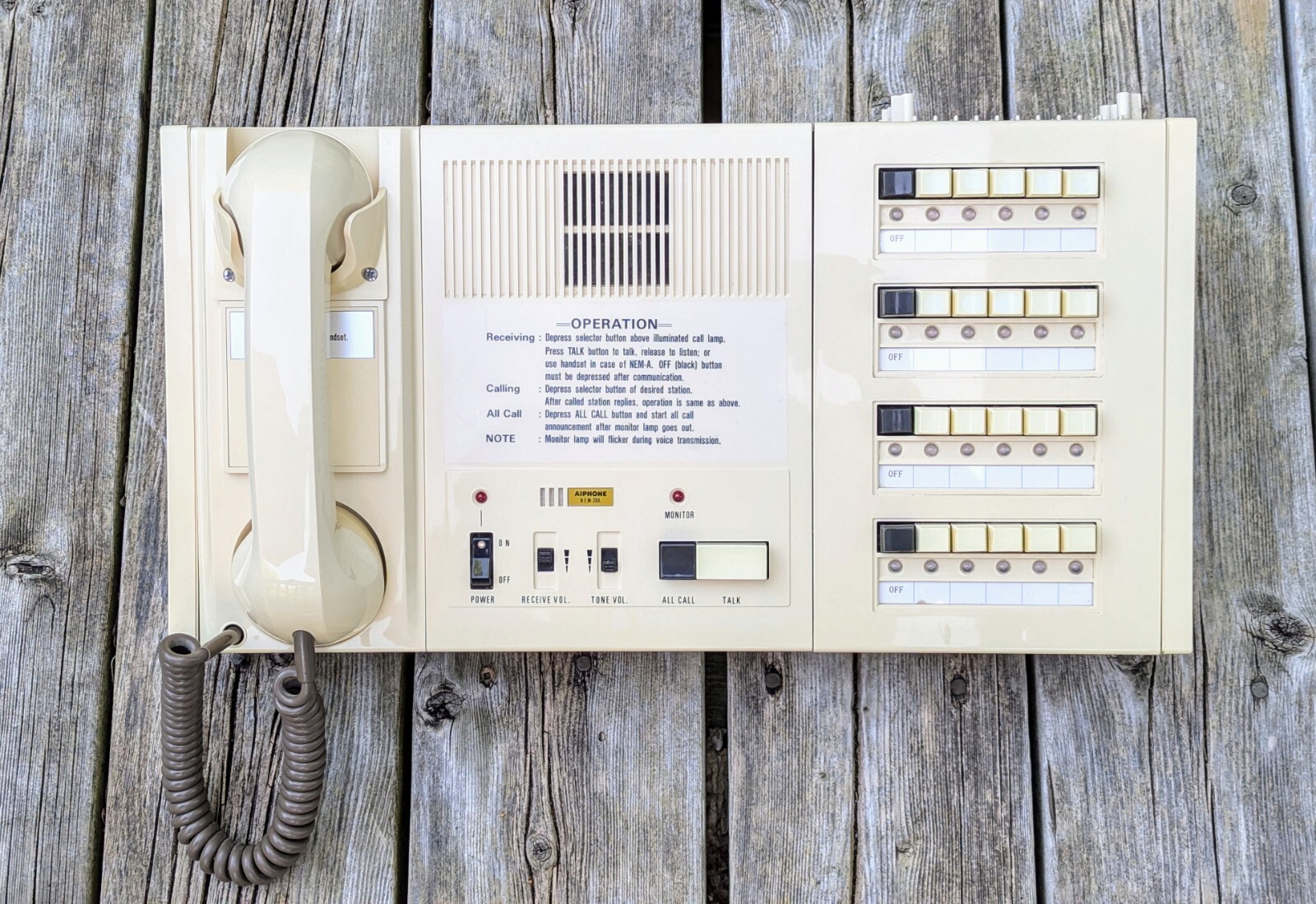 Aiphone NEM 20  CMaster Telephone Audio School Intercom System 20 Phone Lines