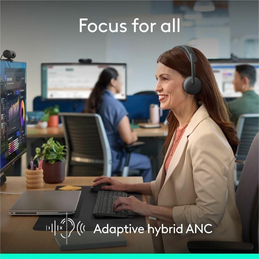 Logitech Zone Wireless Headset Hybrid ANC Graphite 981001511