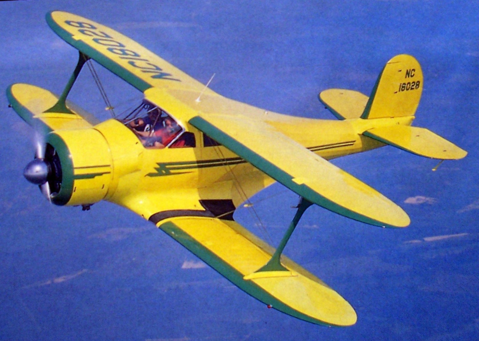 BEECH STAGGERWING G17S PLAN + CONSTRUCTION ARTICLE for 32" UC Model Airplane