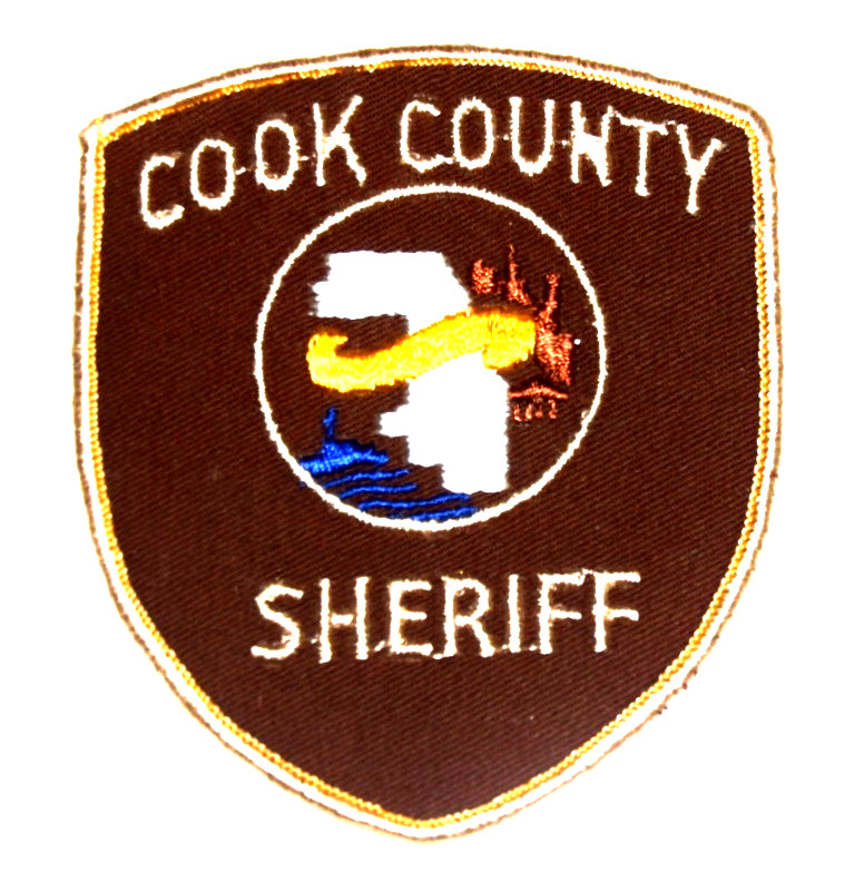 COOK COUNTY – SHERIFF - ILLINOIS IL Police Patch VINTAGE OLD MESH 2J