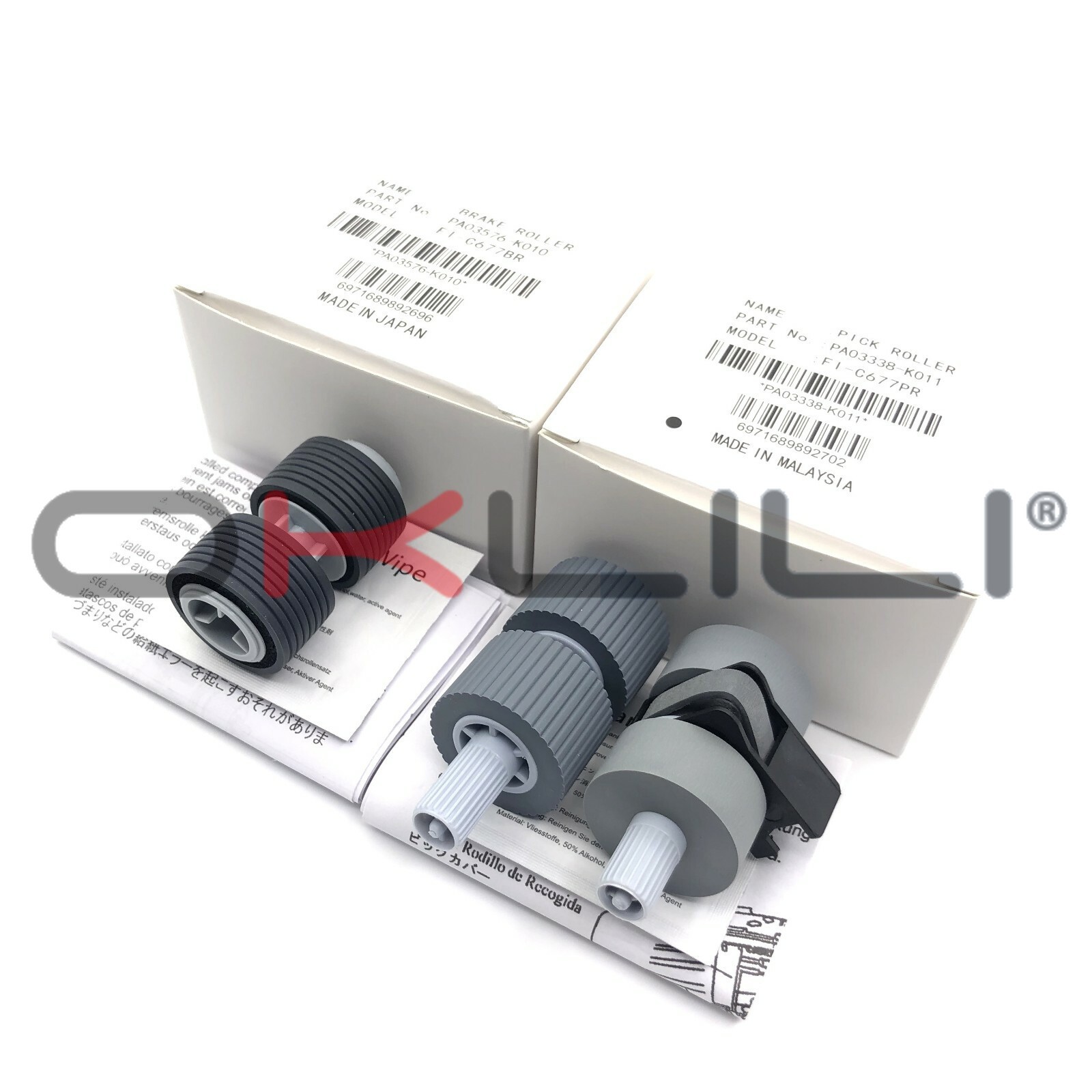 PA03338-K011 PA03576-K010 for Fujitsu fi-5650C fi-6670 fi-6770 Pick Brake Roller