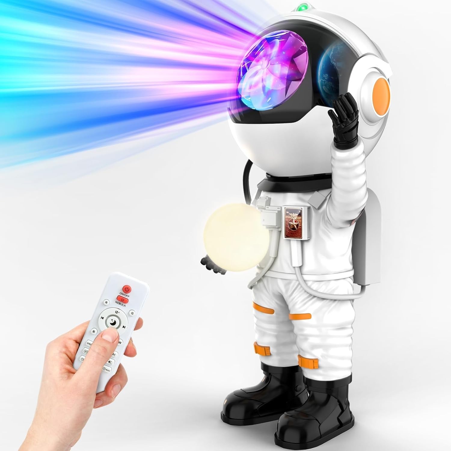 Astronaut Galaxy Projector LED Night Light with Timer and Remote Home Decor