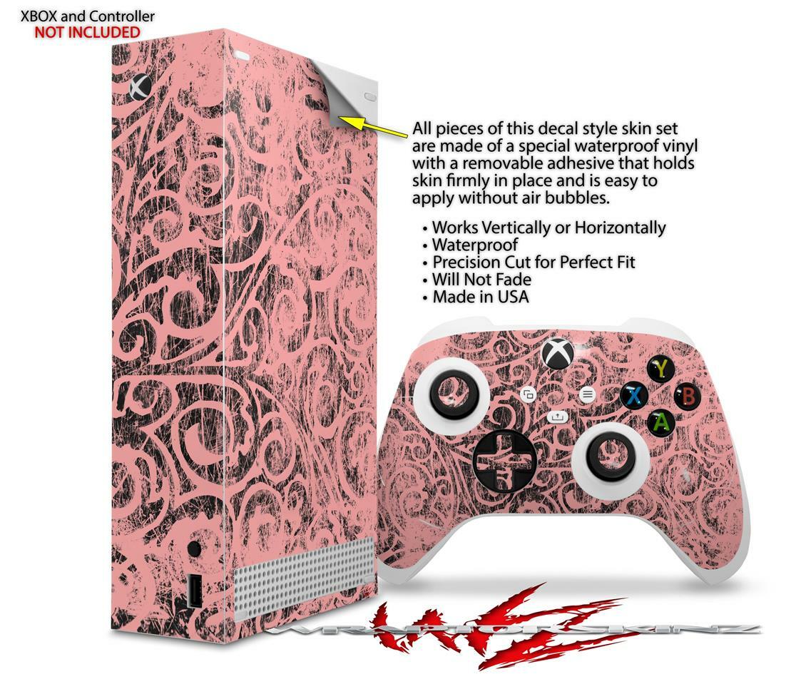 Skins XBOX Series S Console Controller Folder Doodles Pink