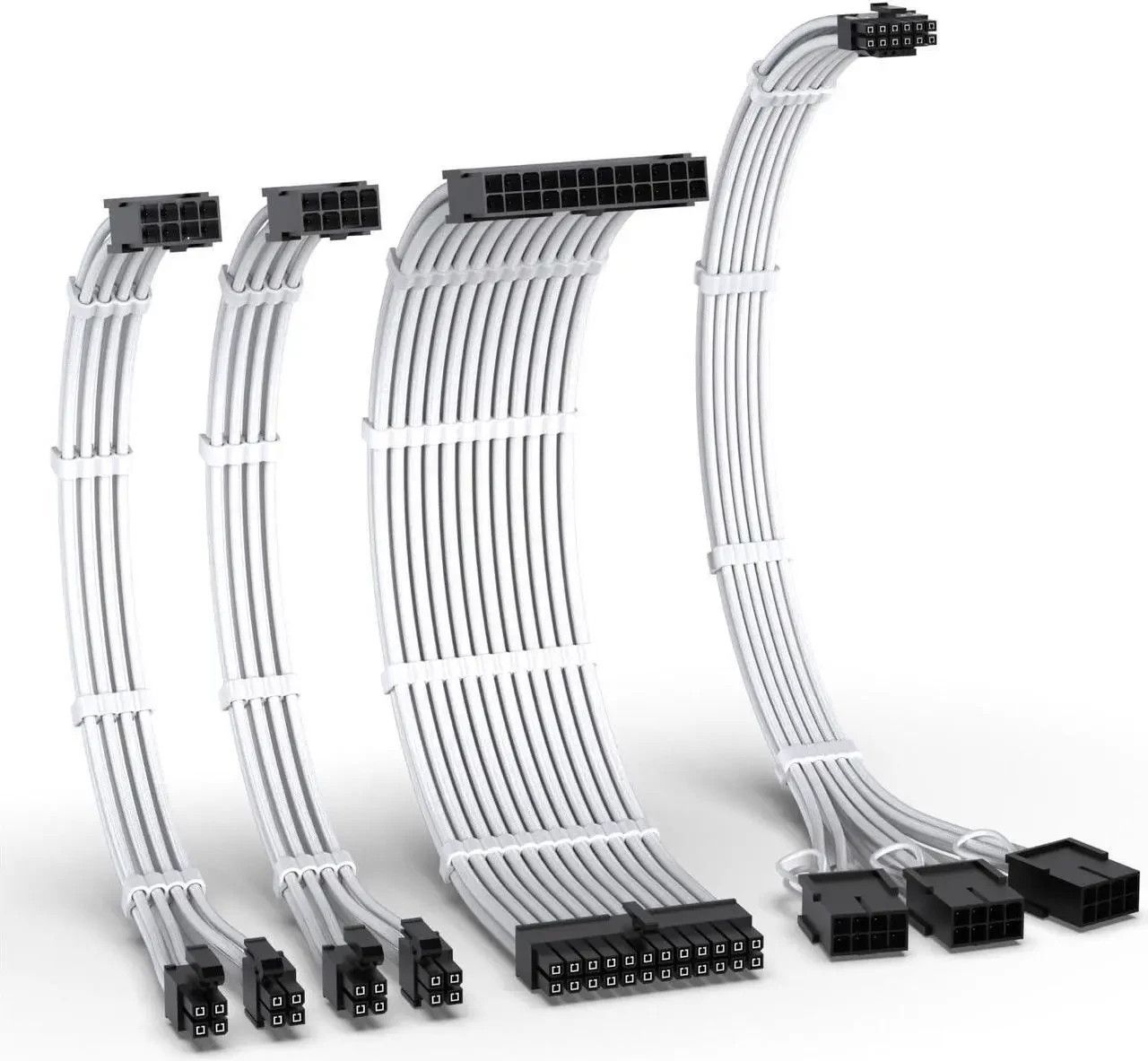 EZDIY-FAB PCIE 5.0 12VHPWR Sleeved Cable Kit, US-16AWG PET-12+4 KIT 8Pin*4-B