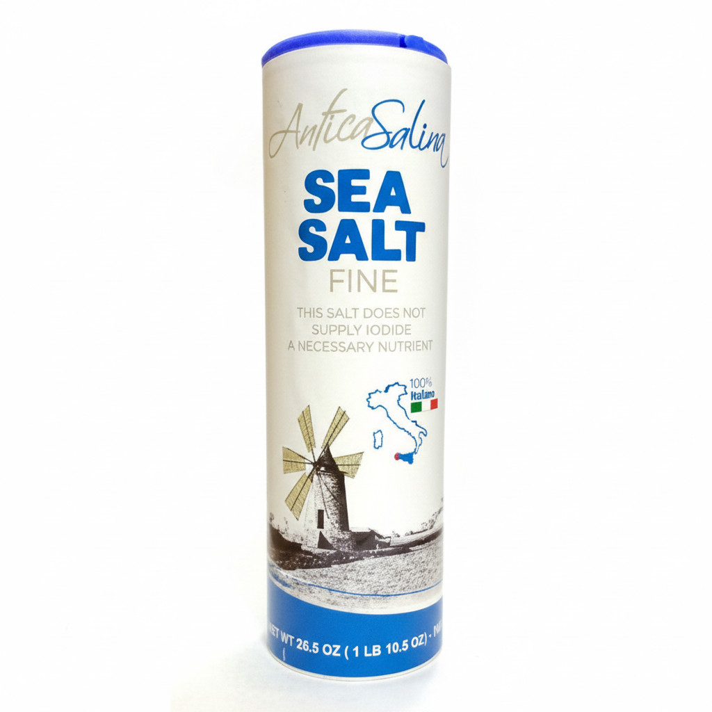 Antica Salina Fine Sea Salt 750g – Italian Sicilian Sea Salt Shaker
