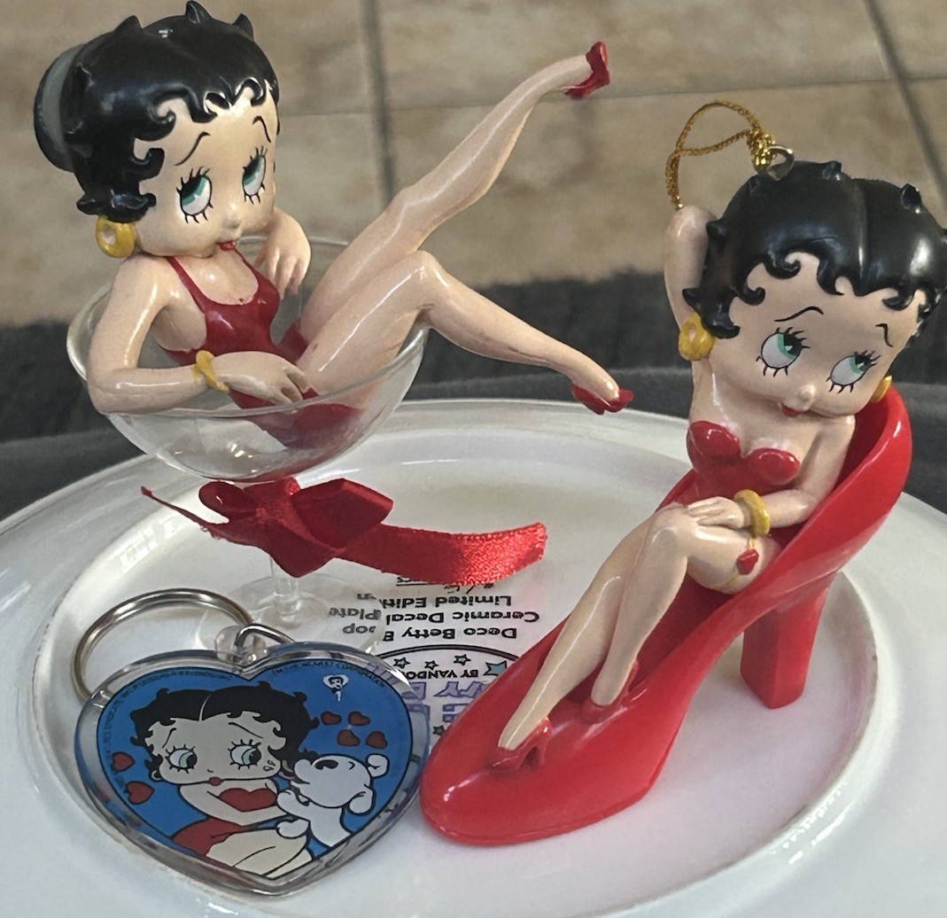 Betty Boop Lot-Sexy Ornament/Sexy Magnet/Keychain! 🩵💙❤️💜🩷💚💛