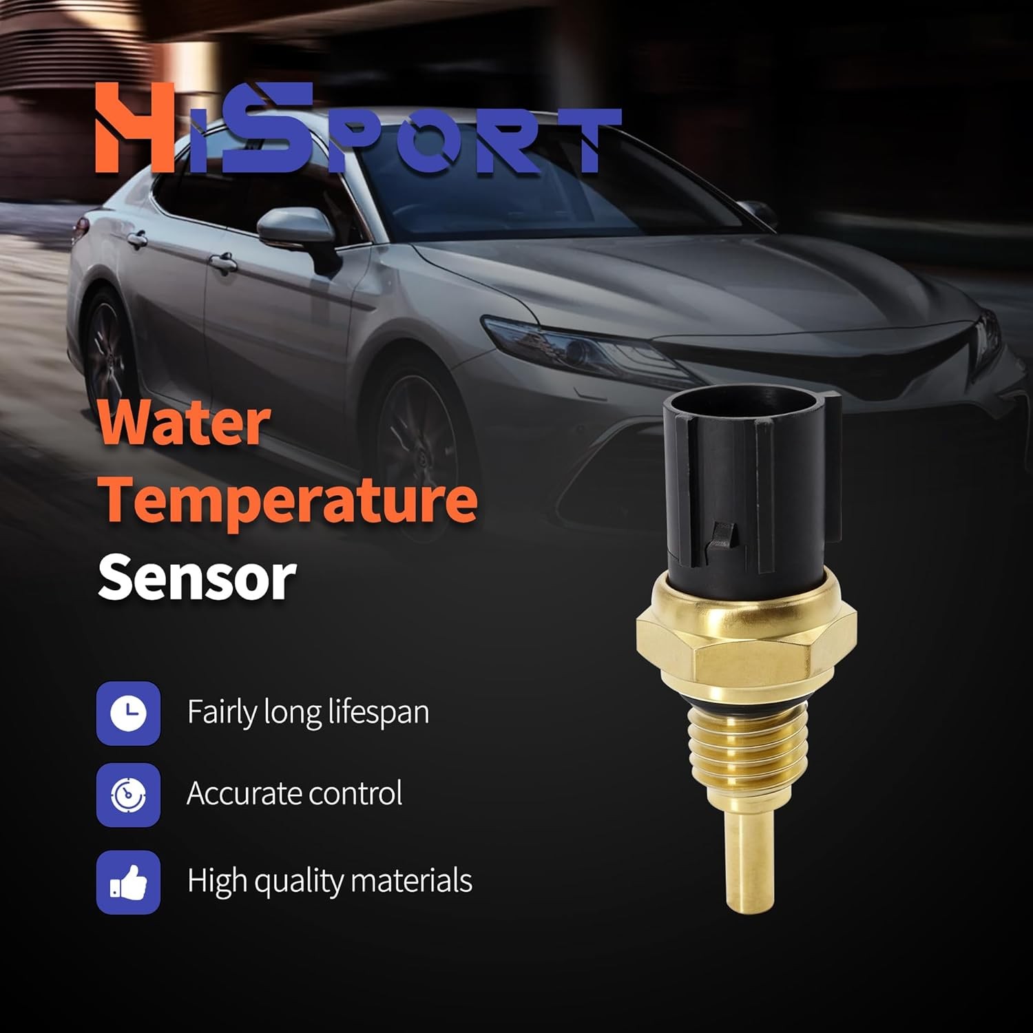 Engine Water Coolant Temperature Sensor Compatible with Honda 37870-PJ7-003
