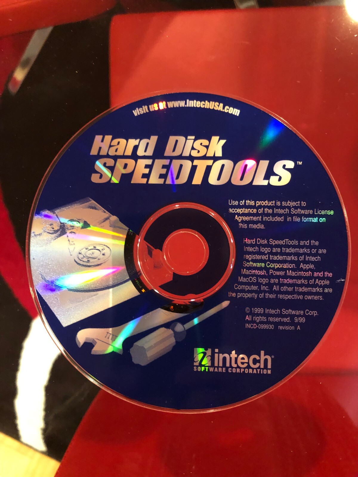 INTECH SOFTWARE HARD DISK SPEEDTOOLS CD SOFTWARE (FOR MAC-1999)
