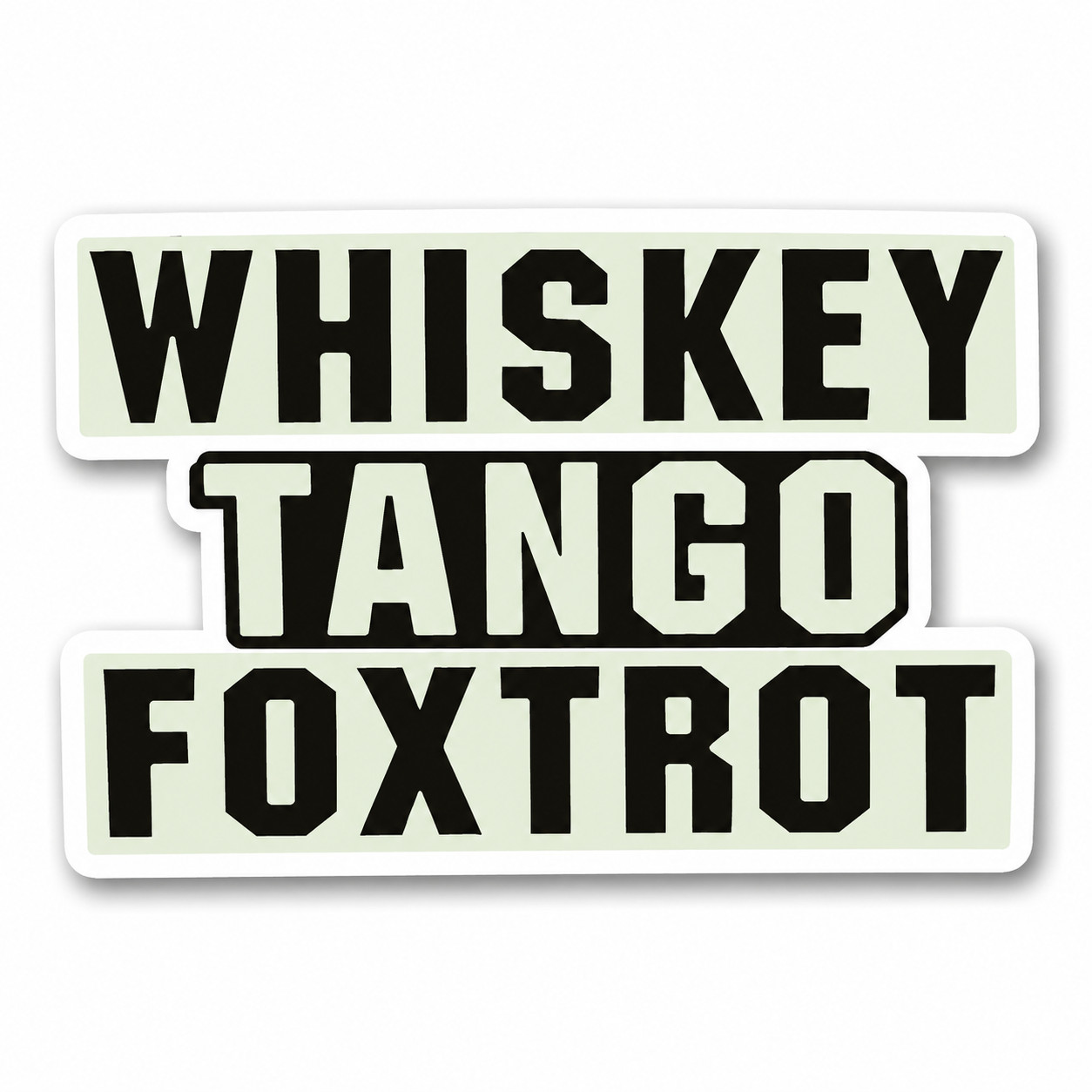WHISKEY TANGO FOXTROT MAGNET