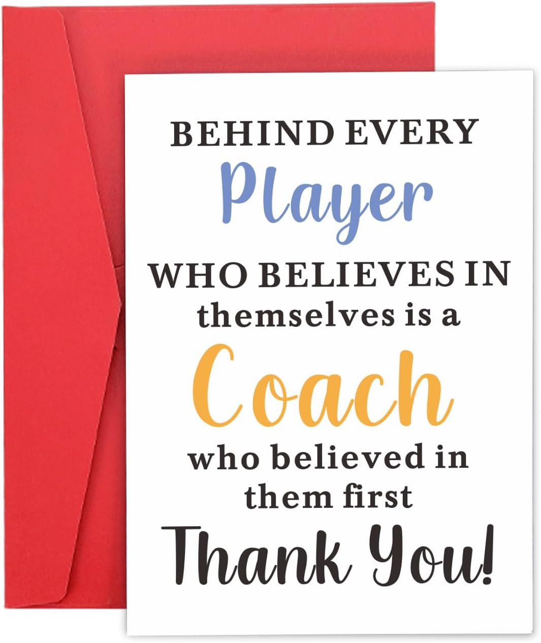 Coach Thank You Cards Coach Gifts for Men Women Soccer Coach Thank You Cards Bul