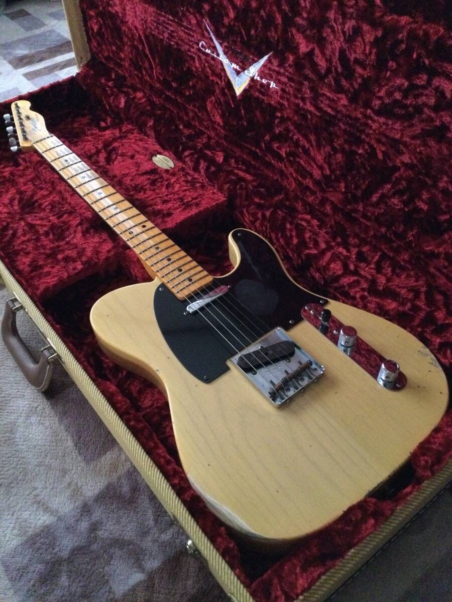 Electric Guitar Fender Custom Shop Telecaster Natural Made in 2018 S/N 9976