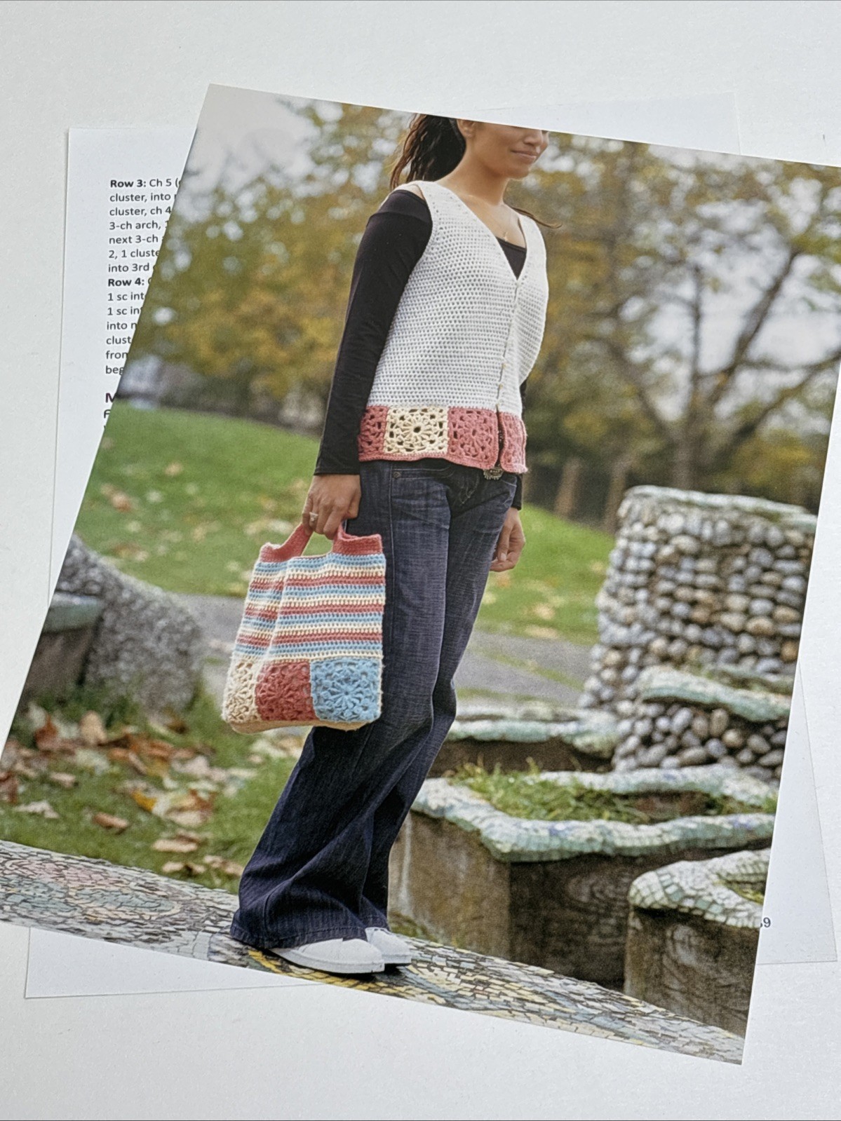 Go Anywhere Vest Crochet Pattern Page From Book