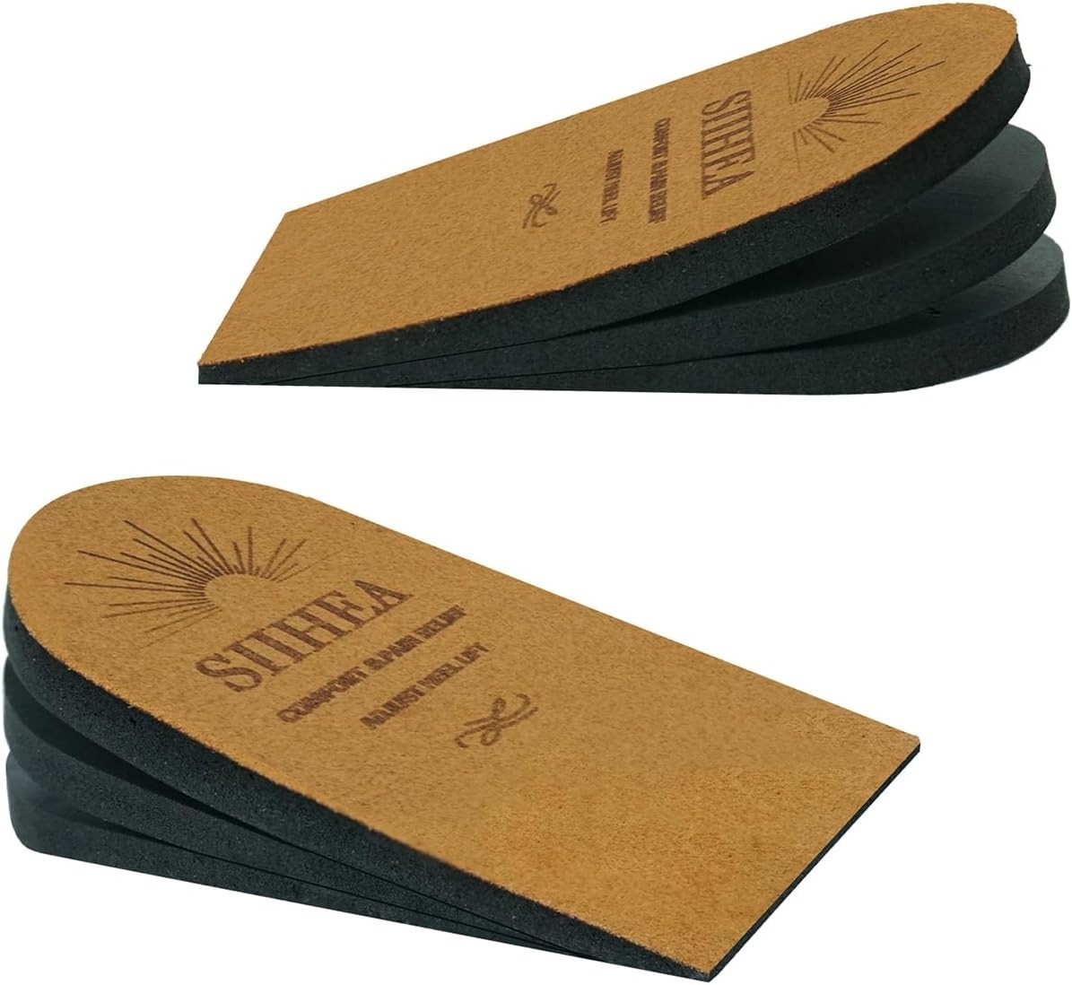 "Adjustable Heel Lifts for Shoes, 1/4'' Height Increase Insoles for Achilles Ten