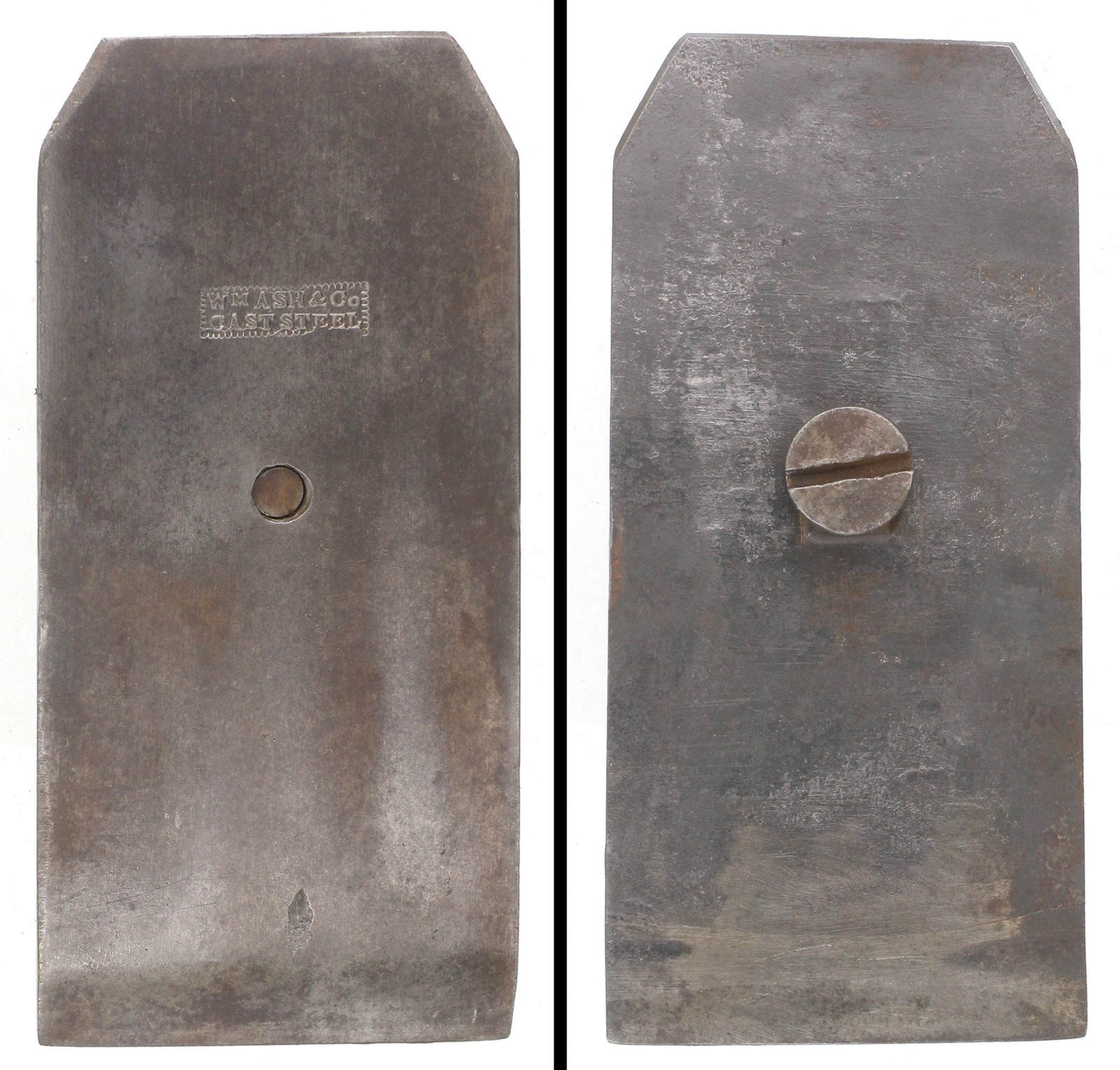 Orig. 2 1/2" Chip Breaker/Screw for Wooden Plane - Wm. Ash & Co.- mjdtoolparts