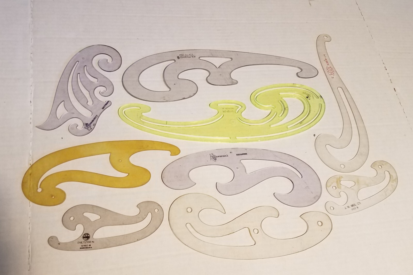 collection 9 French curve craft quilting sewing art drawing Staedtler Gramercy