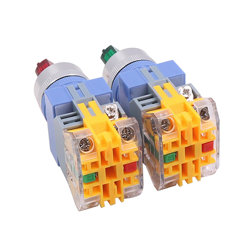 22mm Selector Switch Latching Rotary Switch 2/3 Positions with LED Illumination