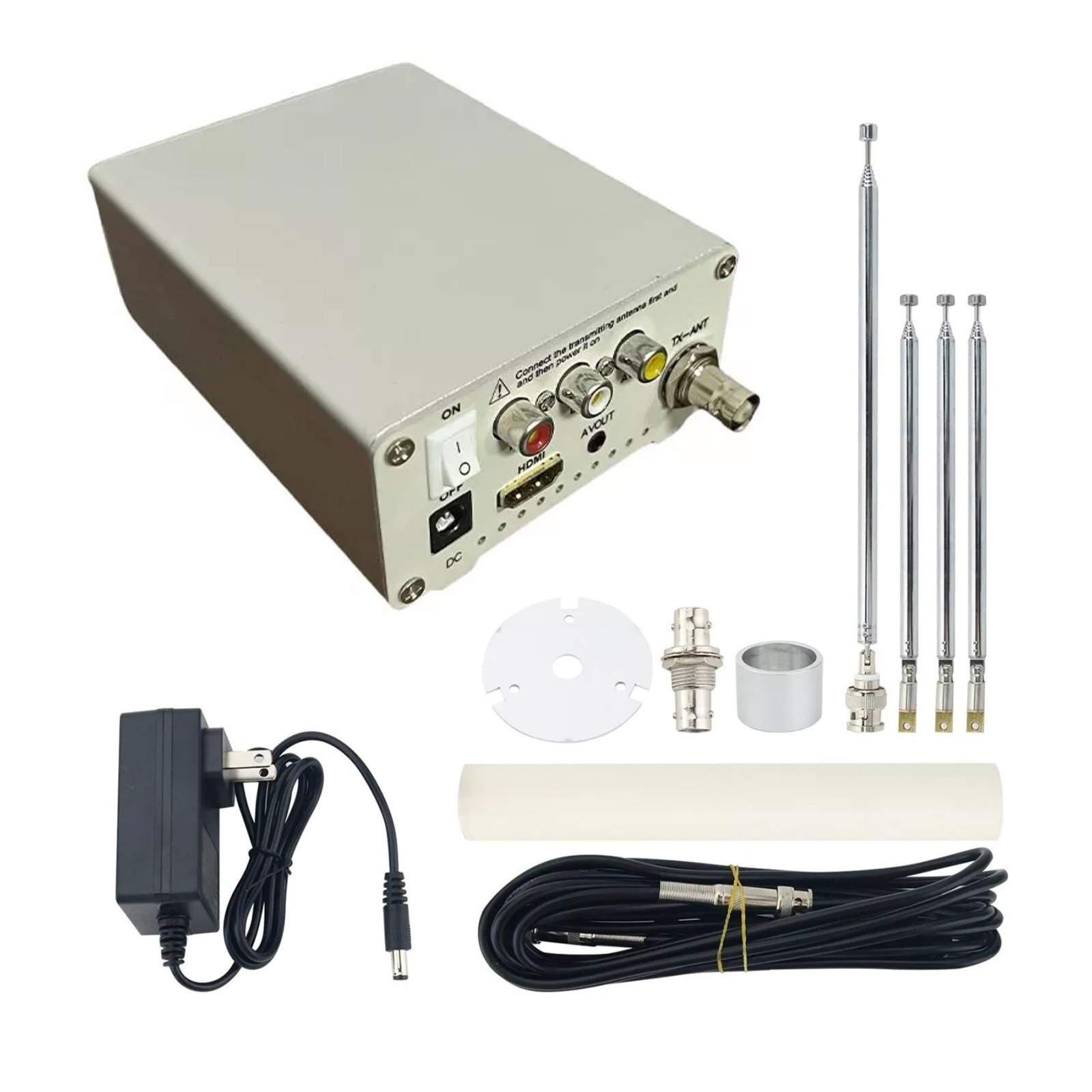 New Analog TV Signal Transmitter GP Antenna VHF UHF HD AV Video Converter