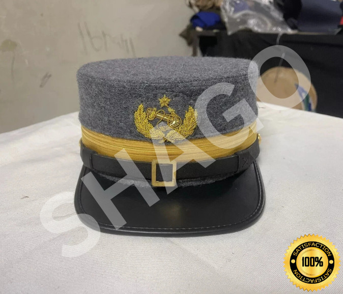 REPRODUCTION OF MOST RARE CIVIL WAR CONFEDERATE NAVAL OFFICER'S VISORED CAP..