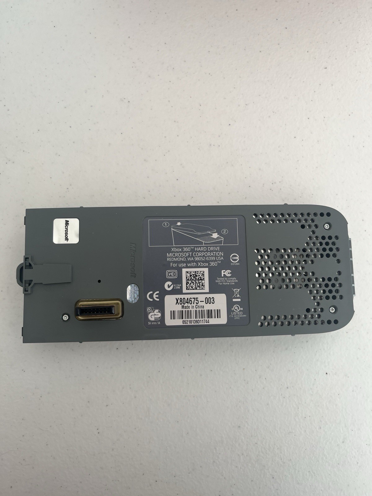 Official Microsoft Xbox 360 Hard Drive HDD X804675-003 - Untested