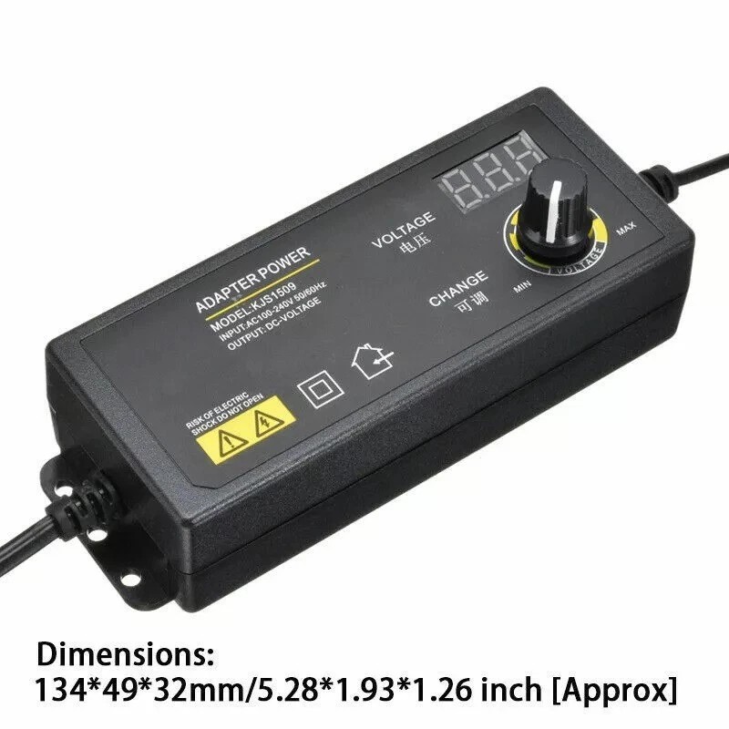 DC 3V~24V 60W Universal Adjustable Power Supply Variable Switching AC/DC Adapter