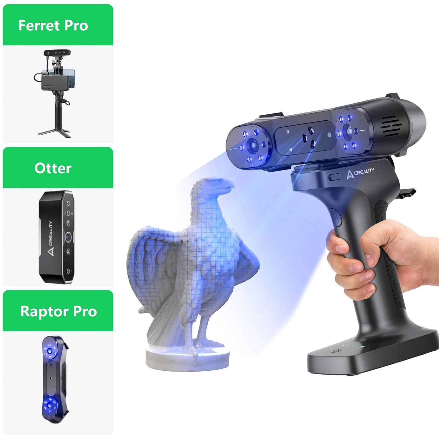 Creality 3D Scanner CR-Scan Ferret Pro/Otter/Raptor/Sermoon S1/P1/Raptor Pro LOT