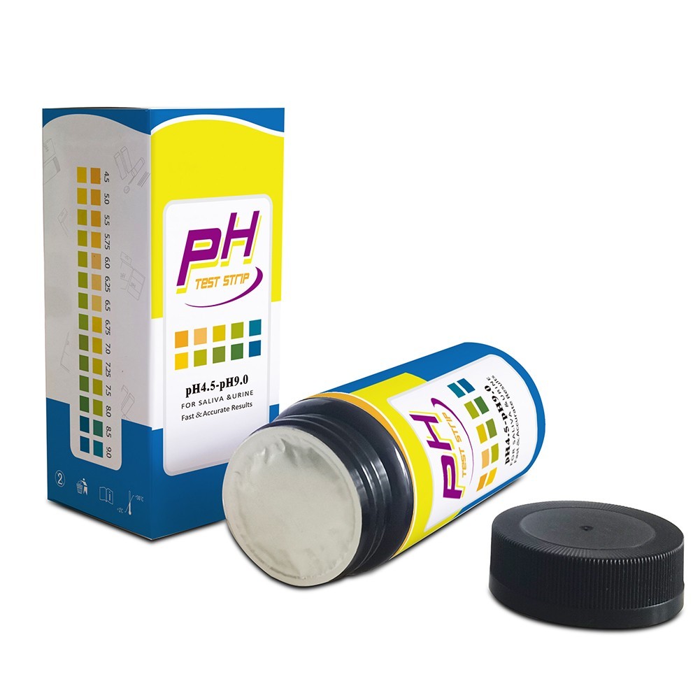 100 pcs Conveniently Packaged pH Testing Strips with Easy Instructions