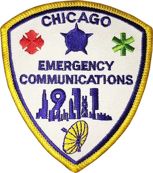 CHICAGO 911 OFFICE OF EMERGENCY MANAGEMENT & COMMUNICATIONS SHOULDER PATCH: P...