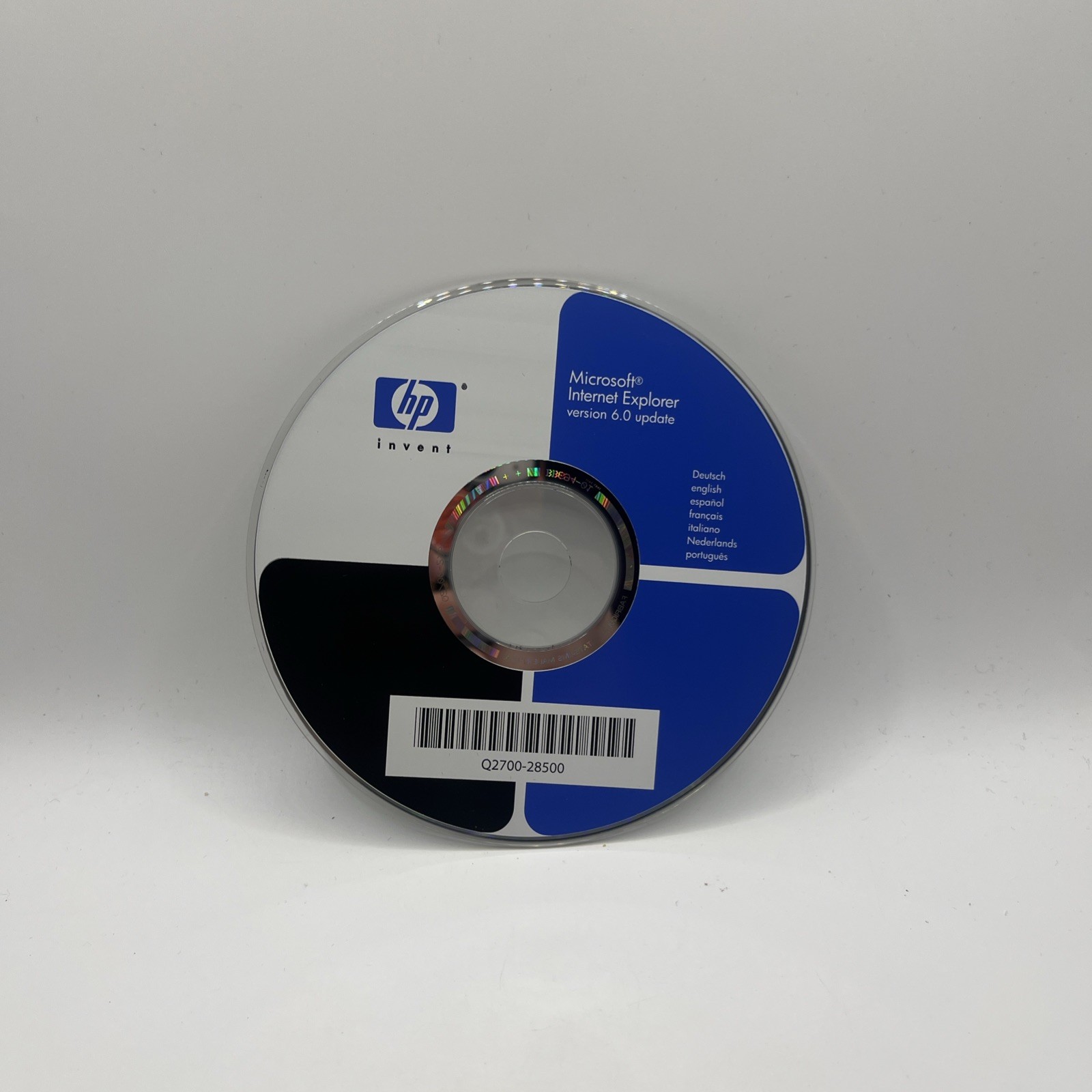 Hp Invent Microsoft Internet Explorer Version 6 Update CD-ROM Not Tested