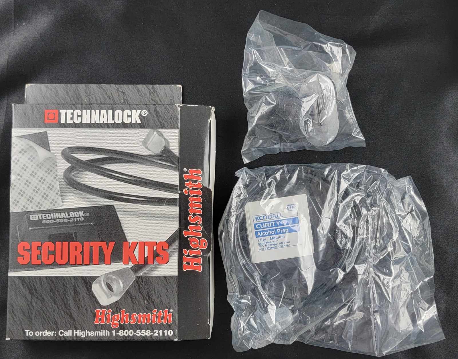 Technalock Highsmith Anti-Theft Computer Security Lock Kit Lot of 3 #18961
