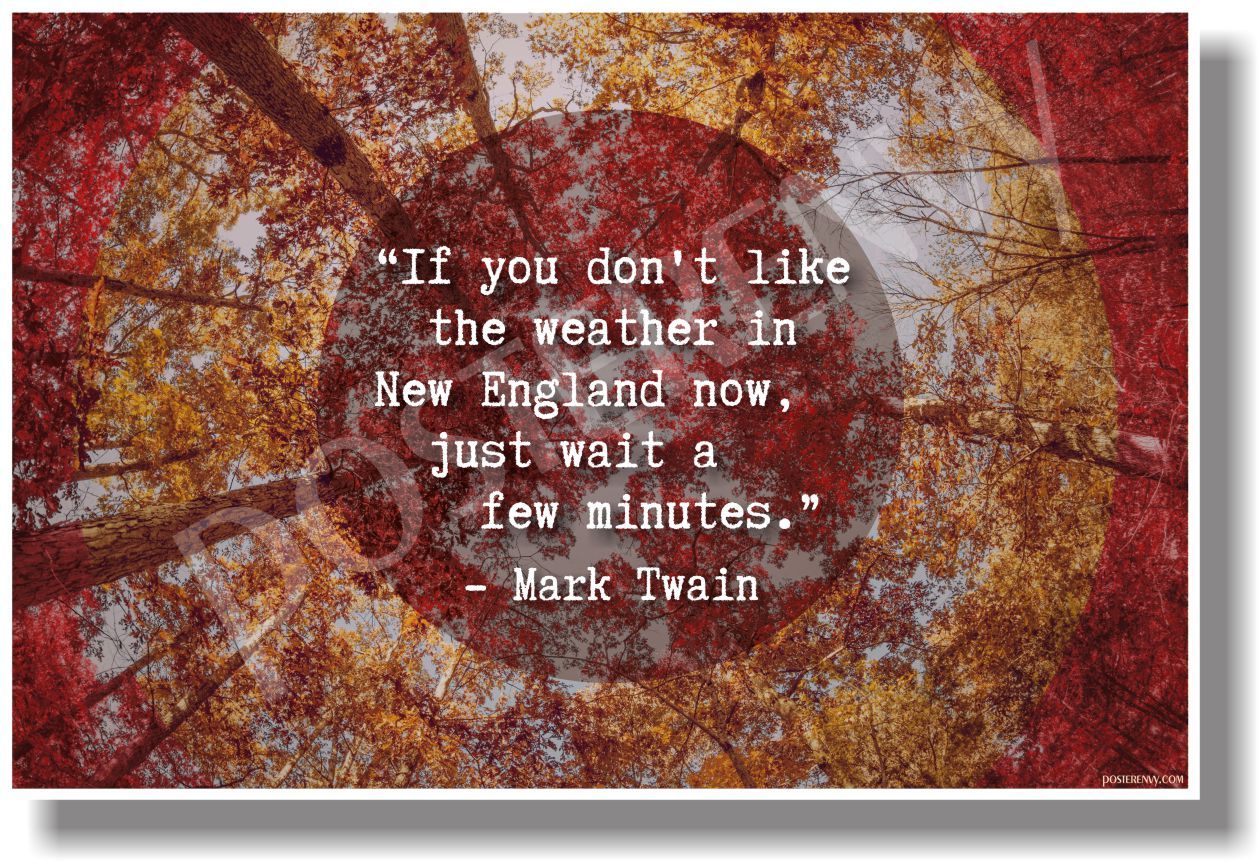 If You Don't Like The Weather In New England Now.. Mark Twain NEW POSTER (tr588)