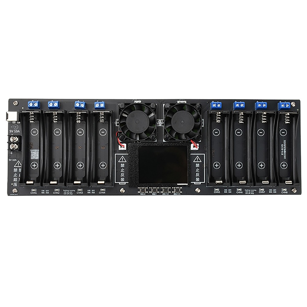 8 Channels 18650 Lithium Battery Capacity Tester Module MAh MWh Capacity7207