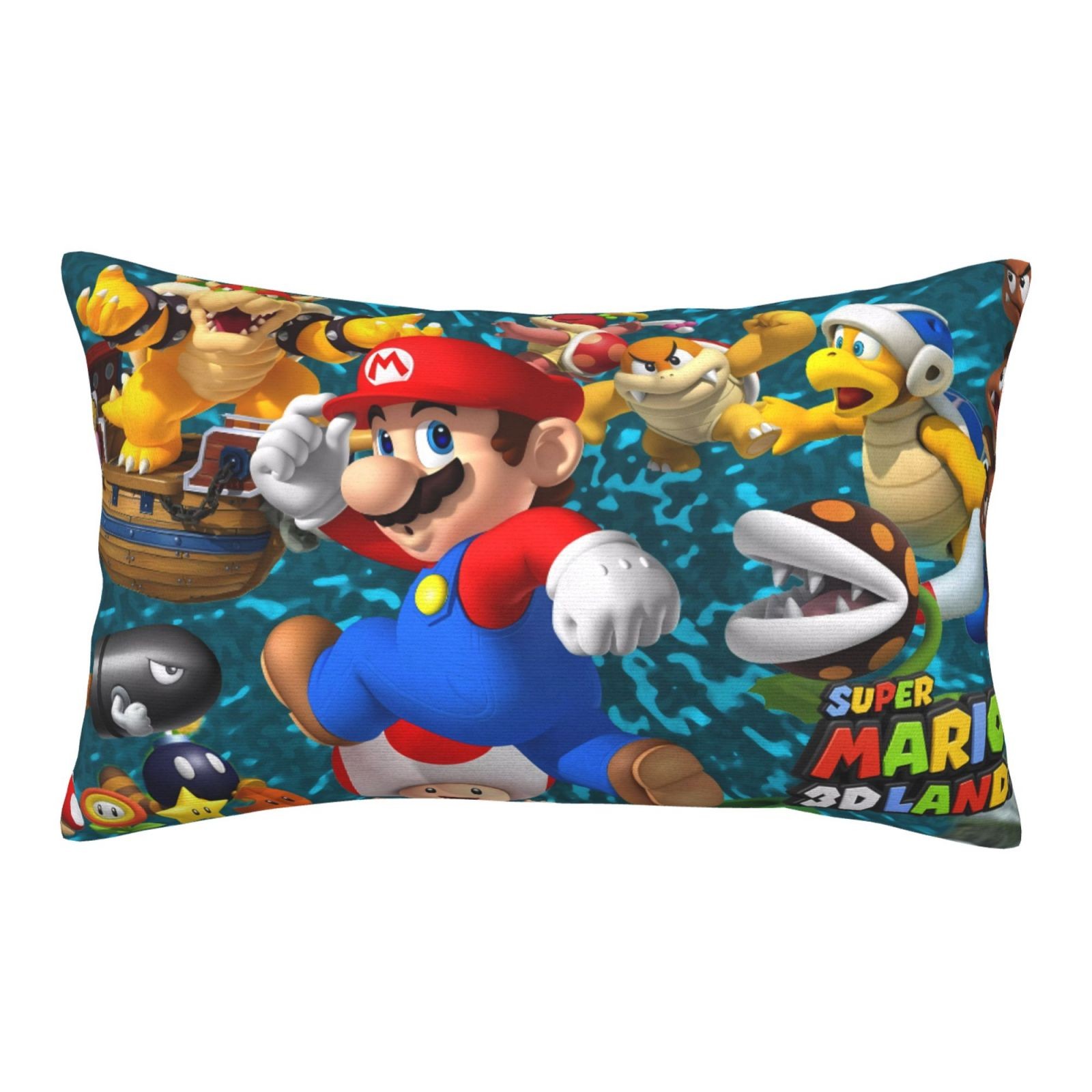 Super Mario Bros Kids Cartoon Pillowcase for Hair Skin Pillow Case With Zipper