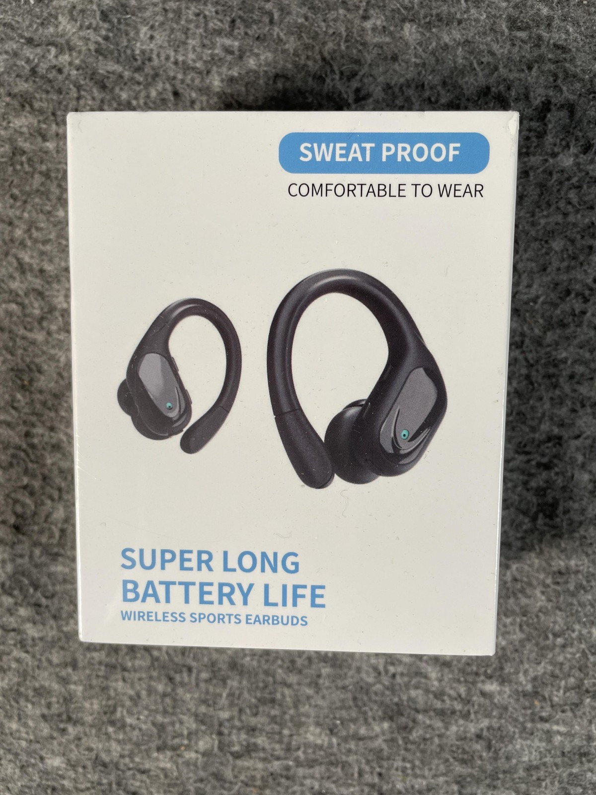 HAOYUYAN BX17 Wireless Sports Earbuds Black Ear Hook Sweatproof Charging Case