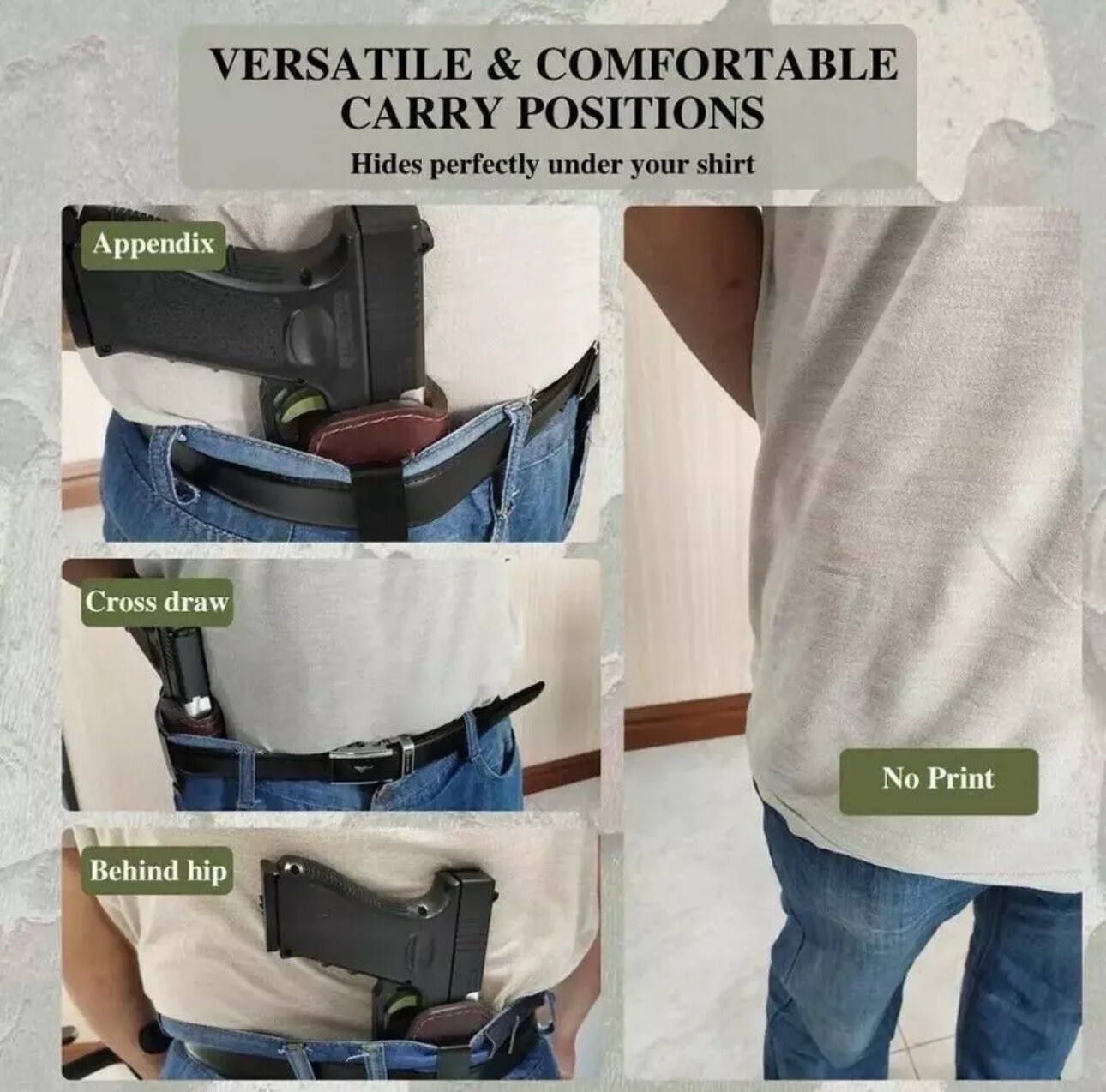 IWB Leather Gun Holster For Kel-Tec PMR-30