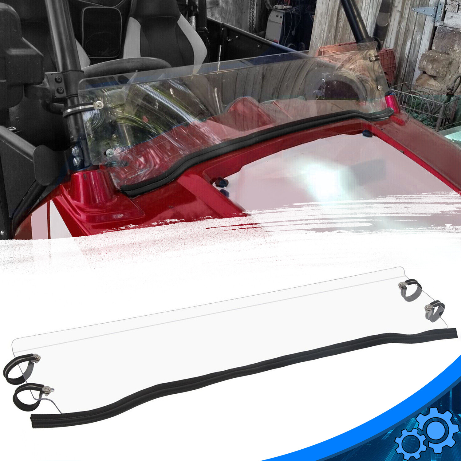 HALF WINDSHIELD For POLARIS RZR 800 07-14/ S 800 09-14/ XP 900 11-14 2/4 Seat