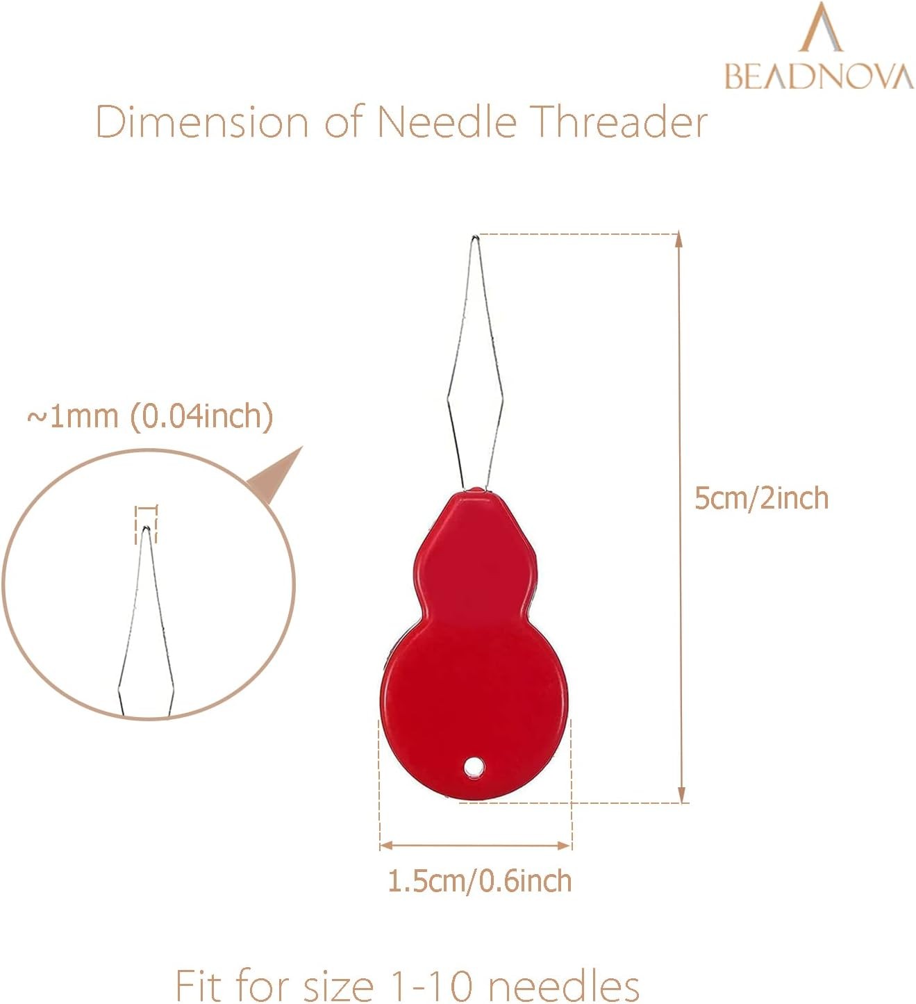 20 Pcs Needle Threader for Hand Sewing Plastic Wire Loop Simple Needle Threader
