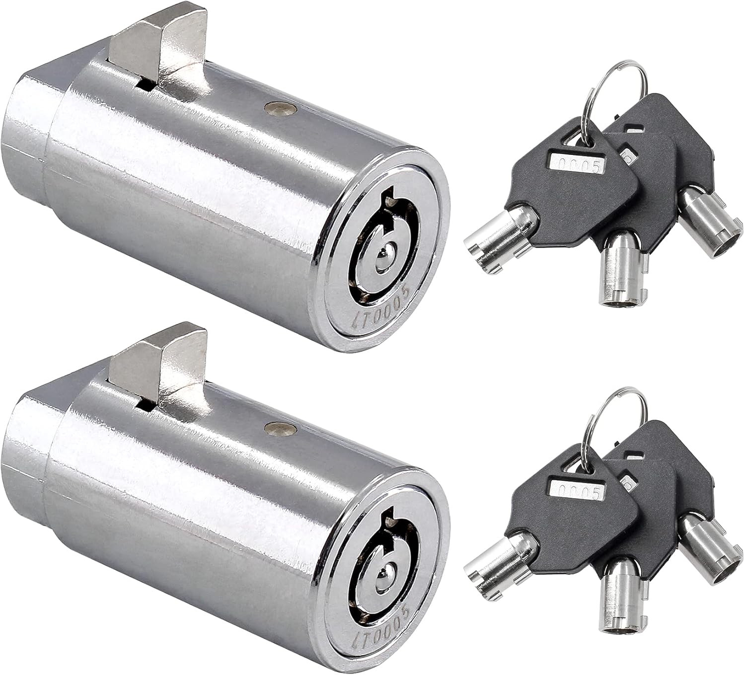 2 Sets High Security Vending Machine Lock and Key Soda Candy Machine Lock