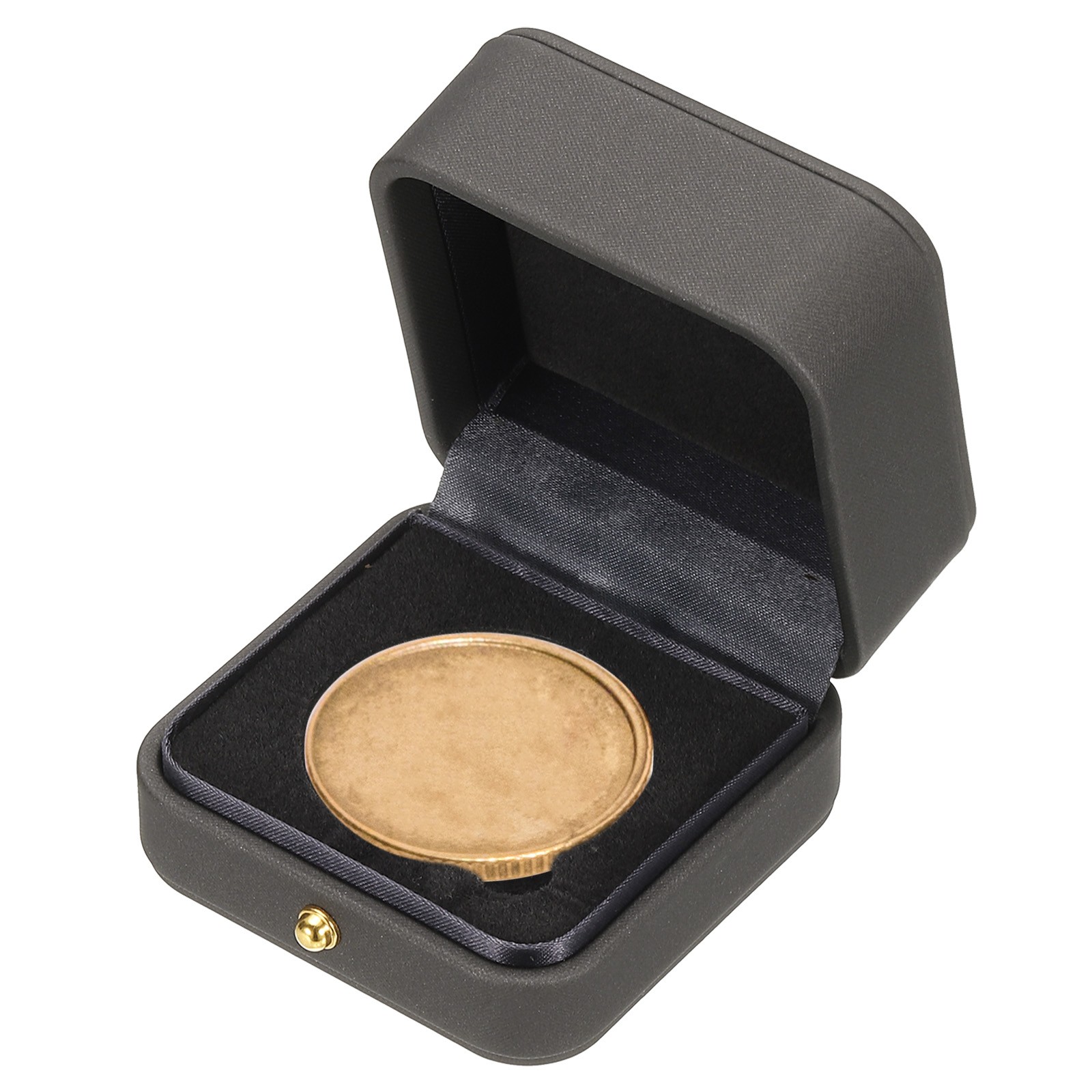 Coin Display Box, Coin Presentation Display Box Fit 45mm Coin, Gray
