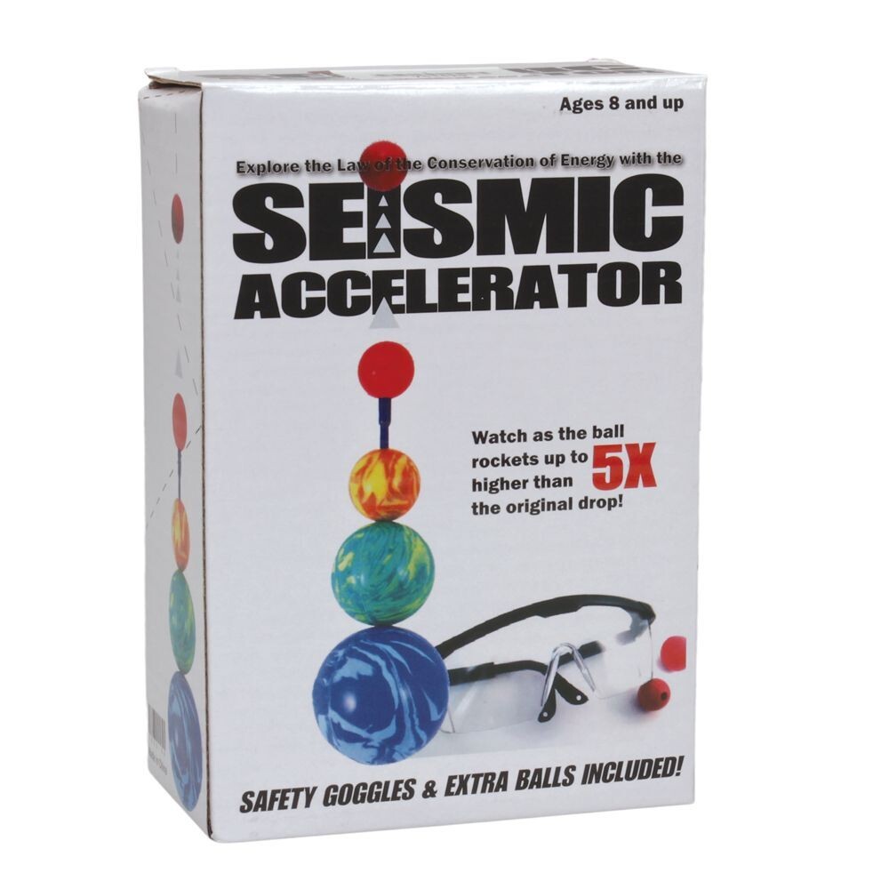 Two Seismic Accelerators Astro Blaster Rocket Balls Kinetic Conservation Energy