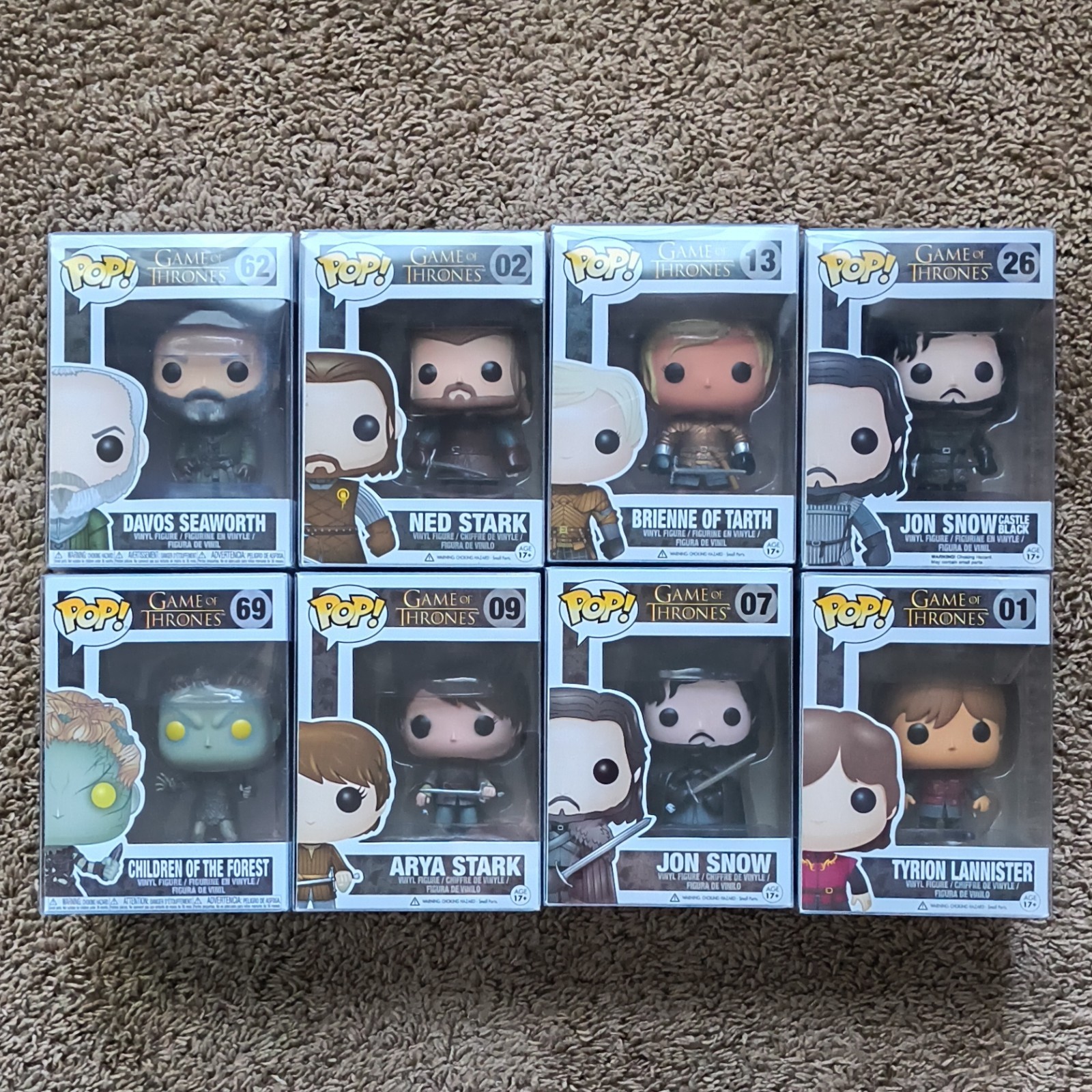Funko Game of Thrones Collectible Figures Boxed Lot of 8 in protectors! 🔥🔥🔥