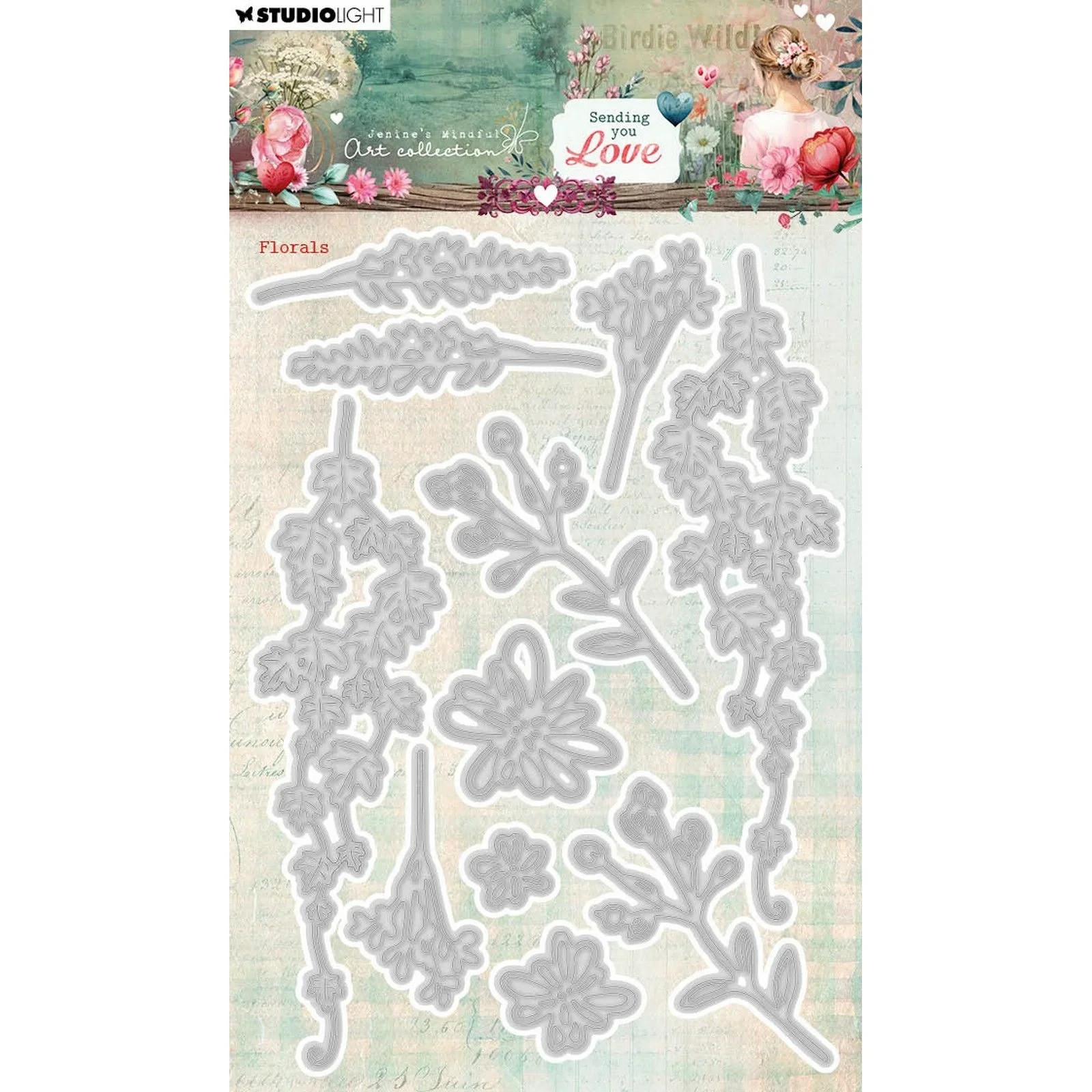 STUDIO LIGHT-  ESSENTIALS CUTTING DIES -  FLORALS