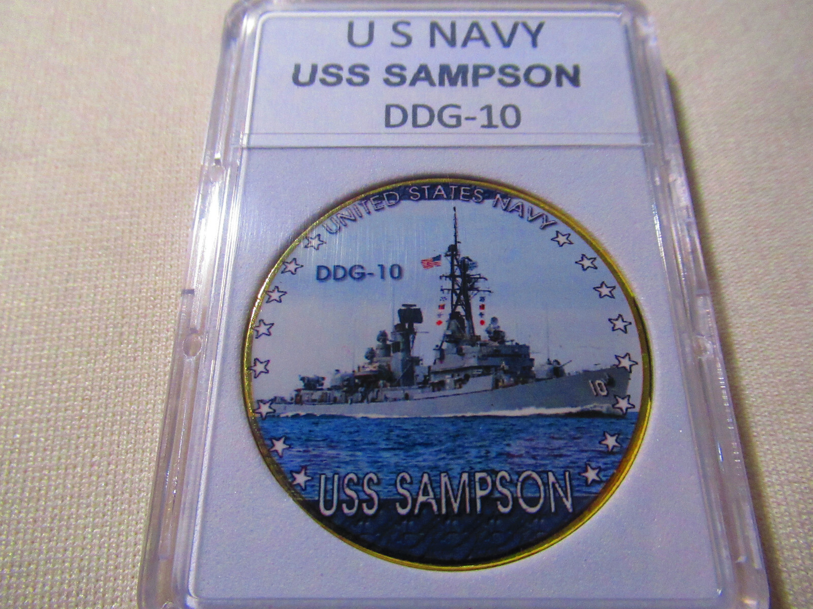 US NAVY - USS SAMPSON (DDG-10) Challenge Coin