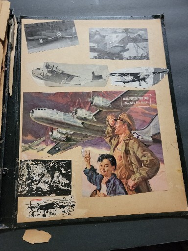 SCRAP BOOK AVIATION VINTAGE
