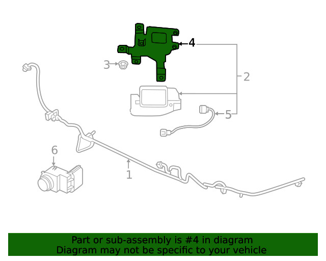Genuine Kia Blind Spot Radar Bracket 99155-M6000
