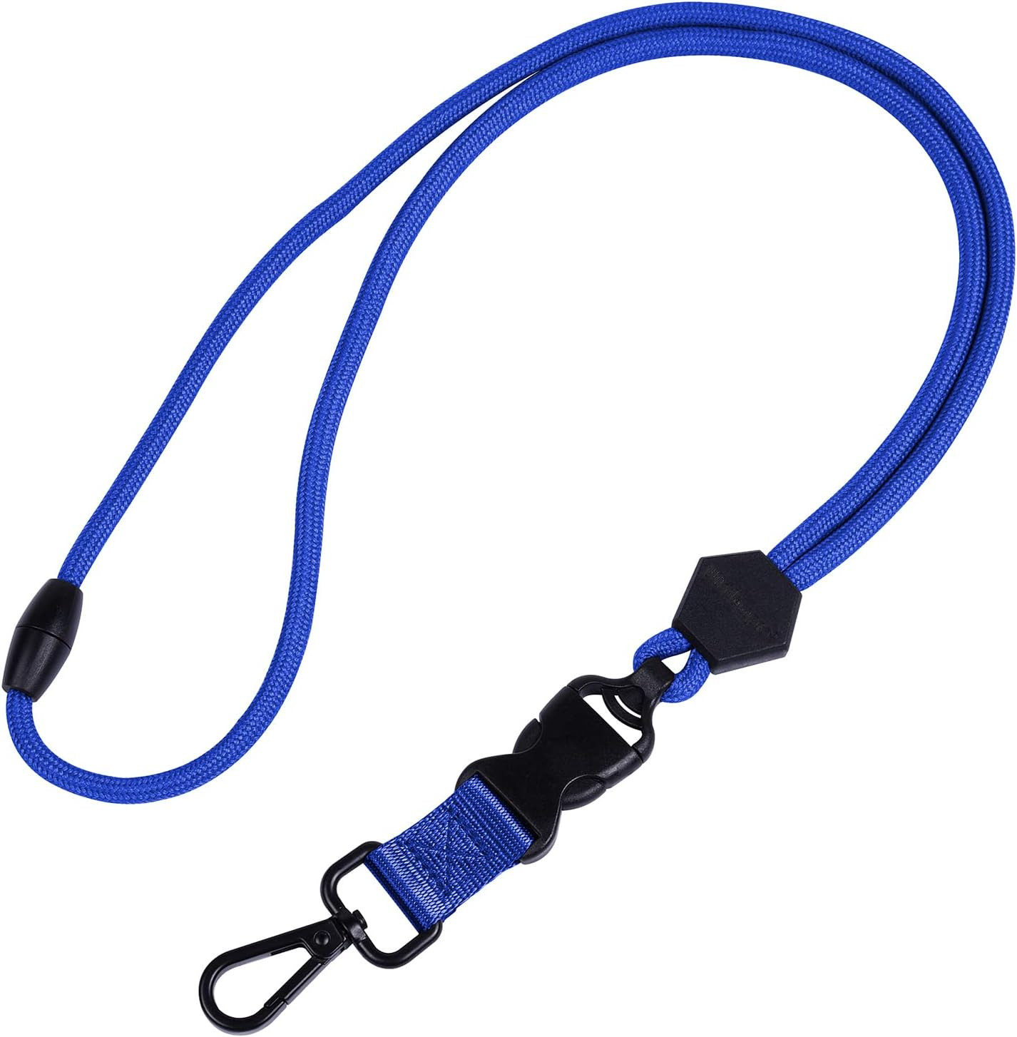 23 Inch Heavy Duty round Cord Lanyard with Safety Breakaway Buckle for ID Card B